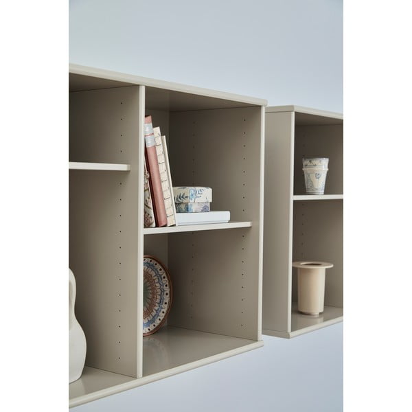 Pakabinama knygų spinta  smėlio spalvos 89x61 cm Mistral – Hammel Furniture-image-4