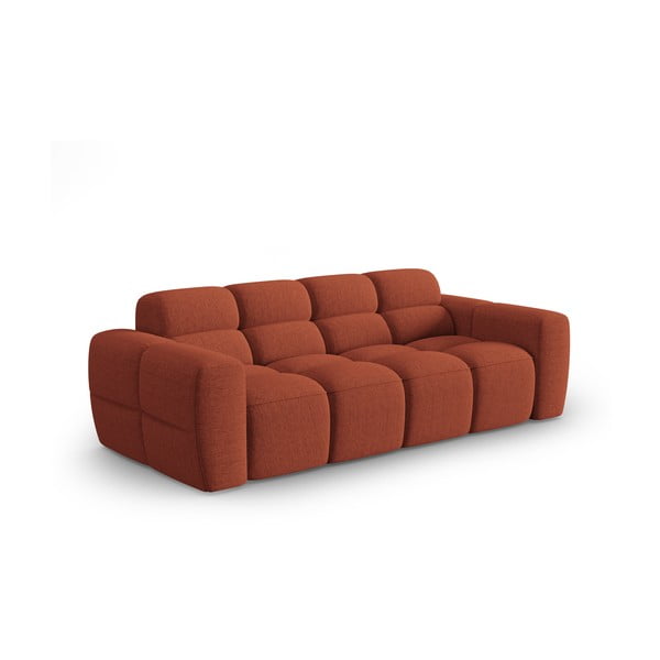 Sofa raudonos plytų spalvos 216 cm Lisa – Micadoni Home-image-2