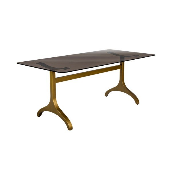 Valgomojo stalas su stikliniu stalviršiu Dutchbone Sansa, 180 x 90 cm-image-3