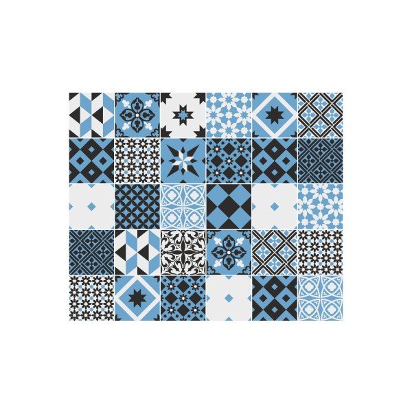 30 "Ambiance Azulejos Talia" sienų lipdukų rinkinys, 15 x 15 cm-image-2