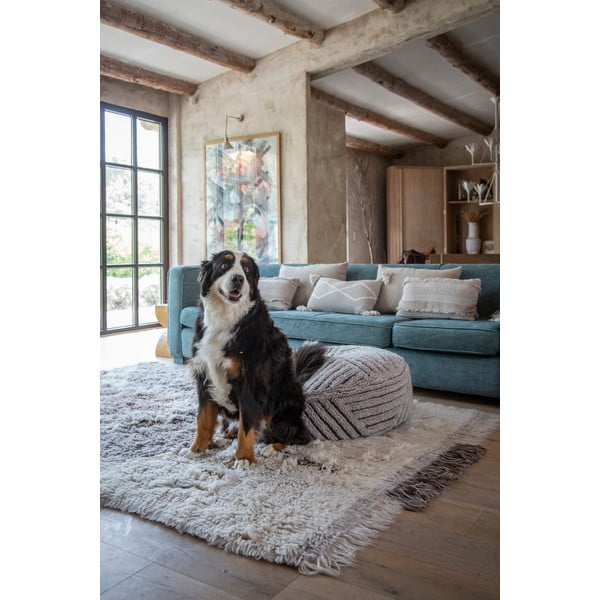 Iš vilnos pufas smėlio spalvos Fields – Lorena Canals-image-1