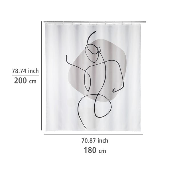 Dušo užuolaida 180x200 cm Ladyline - Wenko-image-1