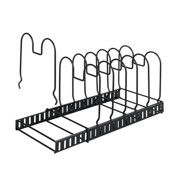 Juodas virtuvės reikmenų stovas "Wenko Basic-image-4