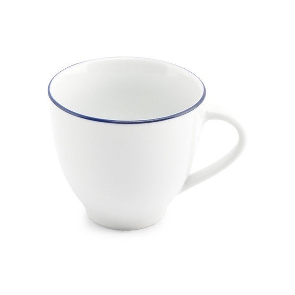 Baltos spalvos iš porceliano puodelis kapučino 200 ml Basic White – BonBistro-image-1