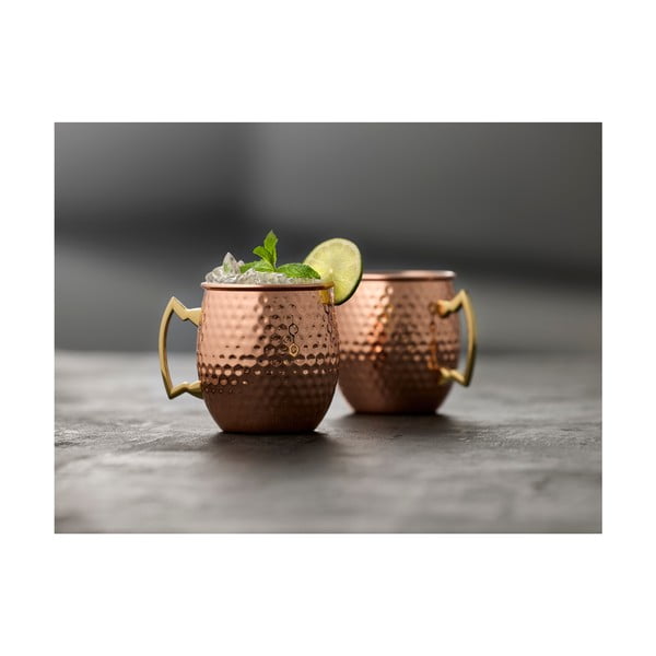 Vario spalvos iš plieno puodeliai 2 vnt. 400 ml Moscow Mule – Lyngby Glas-image-2