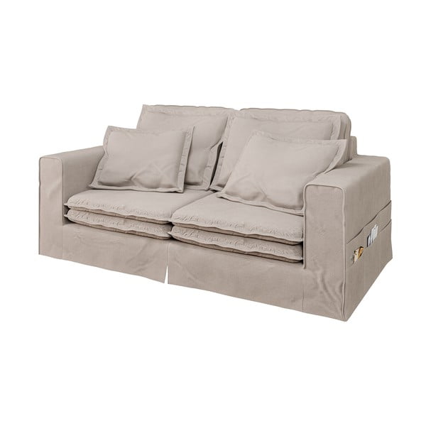 Šviesiai rudos spalvos sofa 196 cm Nora – Ropez-image-2