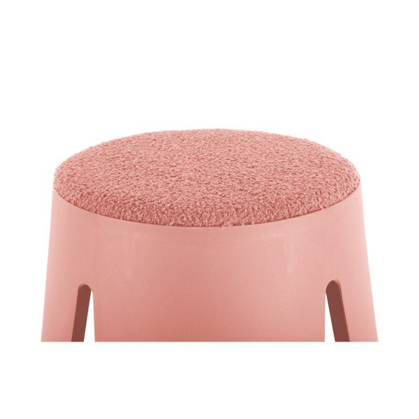 Iš plastiko taburetė šviesiai rožinės spalvos Savor   – Leitmotiv-image-3