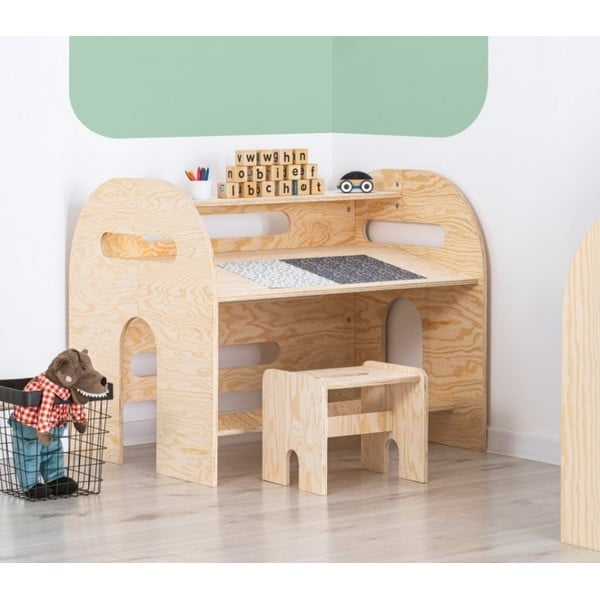 Vaikiškas rašomasis stalas 76x93 cm MUNDO – Adeko