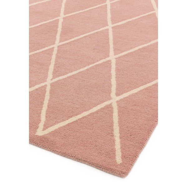 Rankų darbo iš vilnos kilimas rožinės spalvos 120x170 cm Albany – Asiatic Carpets-image-4