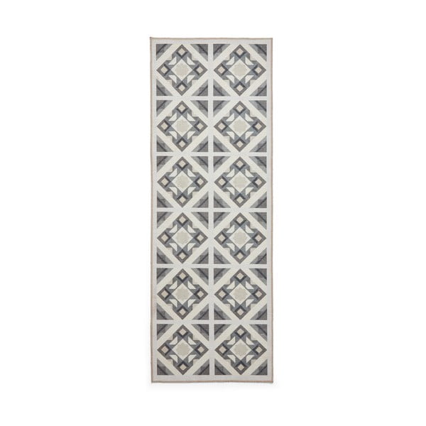 Skalbiamas pilkos spalvos kilimas 61x170 cm Victoria Beige – Think Rugs