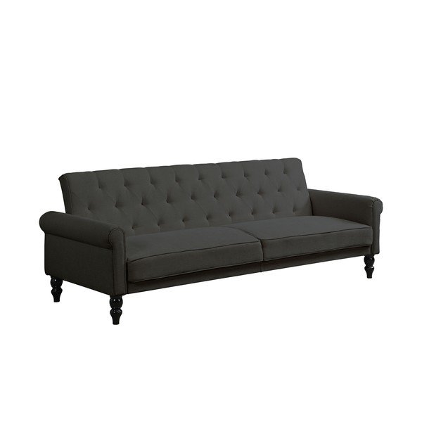 Antracito spalvos reguliuojama/sulankstoma sofa 222 cm Tyne – Støraa-image-2