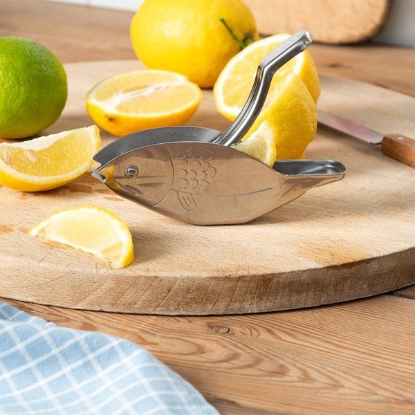 Iš nerūdijančio plieno citrusinių vaisių sulčiaspaudė Fish – Rex London-image-1