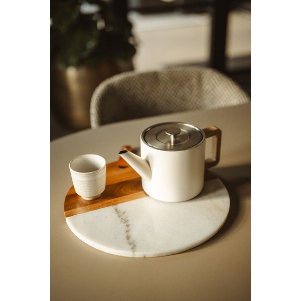 Dramblio kaulo spalvos iš nerūdijančio plieno su koštuvu arbatinukas 1,1 l Duet Narvik – Bredemeijer-image-1