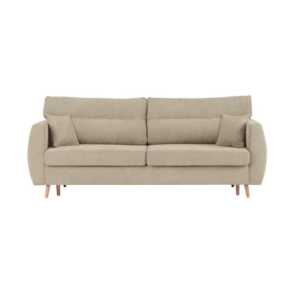 Smėlio spalvos trivietė sofa-lova su saugykla "Cosmopolitan Design Sydney", 231 x 98 x 95 cm