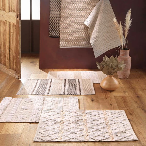 Skalbiamas kilimas kreminės spalvos 60x90 cm Silves – douceur d'intérieur-image-2