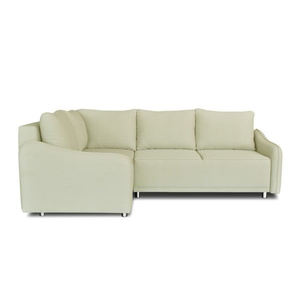Smėlio spalvos kampinė sofa-lova "Windsor & Co. Sofos "Delta", kairysis kampas