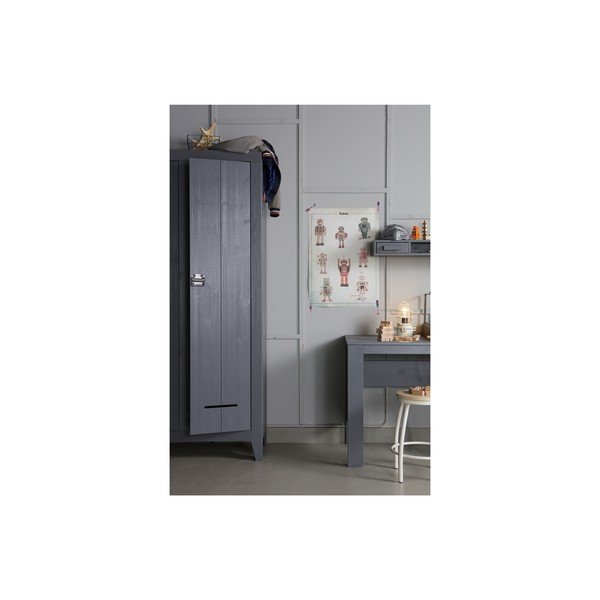 Plieninė pilka dviejų durų spinta WOOOD Kluis-image-4