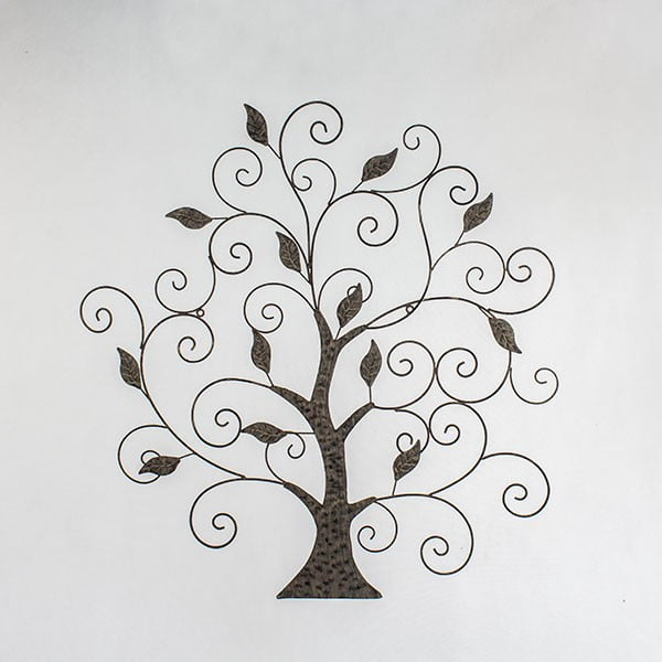 Ruda sienų dekoracija Dakls Tree II