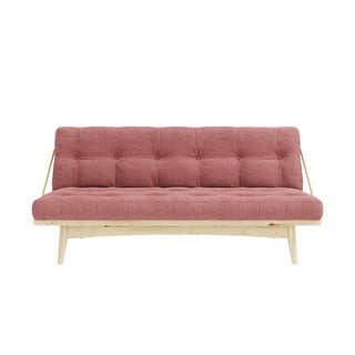 Rožinė spalvos sofa lova 190 cm Folk - Karup Design