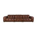 Rudos spalvos sofa iš odos 364 cm Hackman – Dutchbone