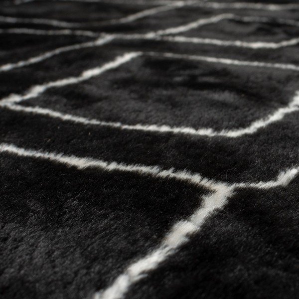 Skalbiamas kilimas juodos spalvos 160x230 cm Imran – Flair Rugs-image-3