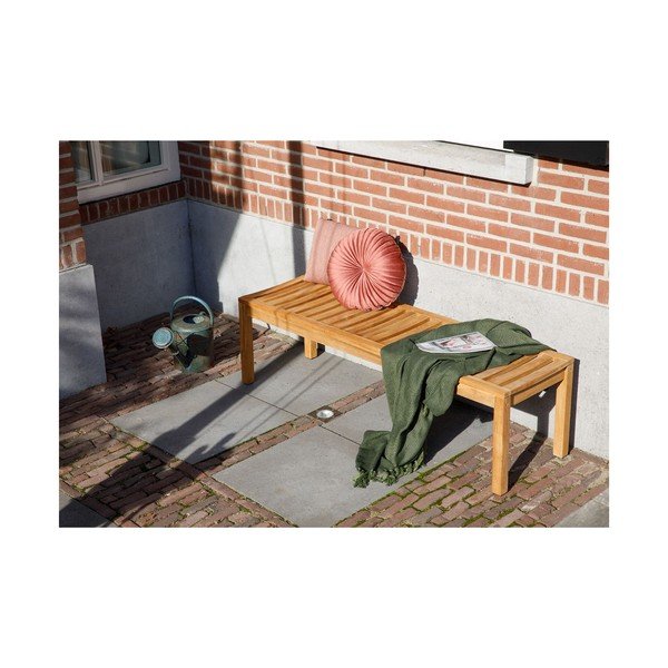 Medžio masyvo sodo suoliukas natūralios spalvos Comfort – Exotan-image-1