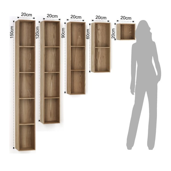 Medinė lentyna Tomasucci Billa, 20 x 15 x 20 cm-image-4