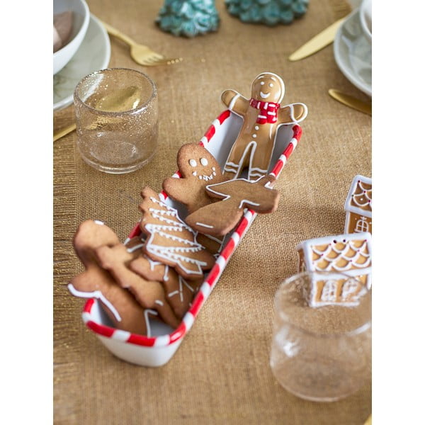 Baltos spalvos iš keramikos mažas dubuo su Kalėdų motyvu 110 ml Ginnie – Bloomingville-image-1