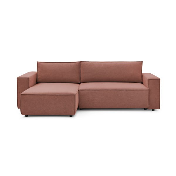 Sulankstoma kampinė sofa rožinės spalvos (modulinė) Nihad – Bobochic Paris-image-3