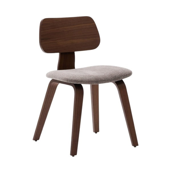 Smėlio spalvos/tamsiai rudos spalvos valgomojo kėdė iš riešutmedžio Gena – Kave Home