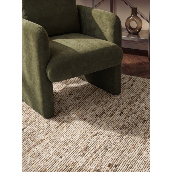 Rankų darbo smėlio spalvos iš vilnos kilimas 80x150 cm Bexley Woolwich – Ted Baker-image-2