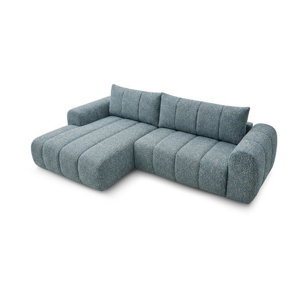 Mėlynos spalvos kampinė sofa (su kairiuoju kampu/su gultu) Nesty – Bobochic Paris-image-4