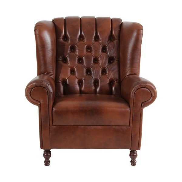 Rudas odinis krėslas Max Winzer Vary-image-1