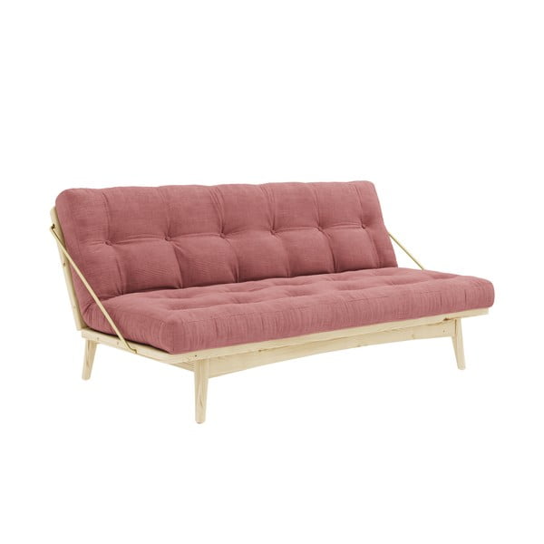 Rožinė spalvos sofa lova 190 cm Folk - Karup Design-image-3