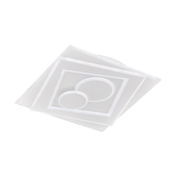Iš metalo lubinis šviestuvas baltos spalvos LED su nuotolinio valdymo funkcija/su pritemdymo funkcija 50x50 cm Ratio – Fischer & Honsel