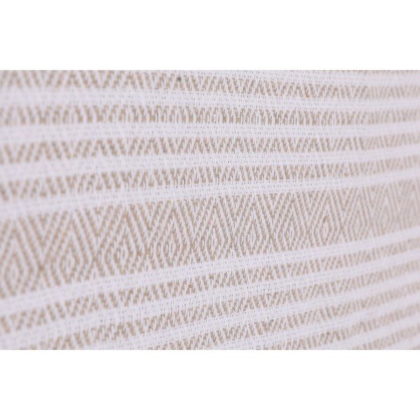 Šviesiai smėlio spalvos medvilninė lovatiesė Galina Beige White, 220 x 240 cm-image-1