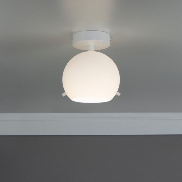 Baltas lubinis šviestuvas Sotto Luce MYOO Matte, ø 15 cm-image-1