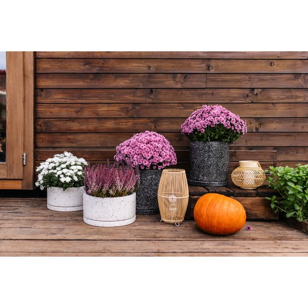 Tamsiai pilkas vazonas Bonami Selection Terrazzo, ø 34 cm-image-3