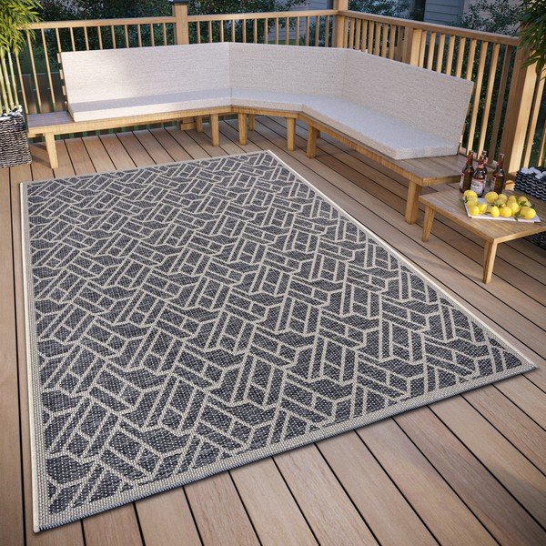 Lauko kilimas tamsiai pilkos spalvos 63x120 cm Clyde Eru – Hanse Home-image-1