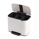 Iš plieno šiukšliadėžė baltos spalvos rūšiavimui/su pedalu 33 l Bo – Brabantia