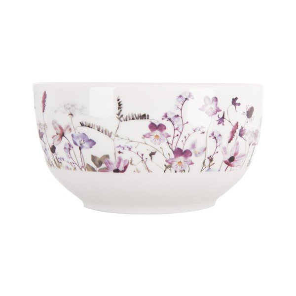 Skirta sriubai baltos spalvos/violetinės spalvos iš porceliano  mažas dubuo 500 ml Louka – Orion
