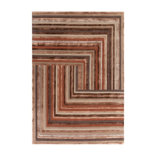 Iš vilnos kilimas raudonos plytų spalvos 120x170 cm Network Terracotta – Asiatic Carpets