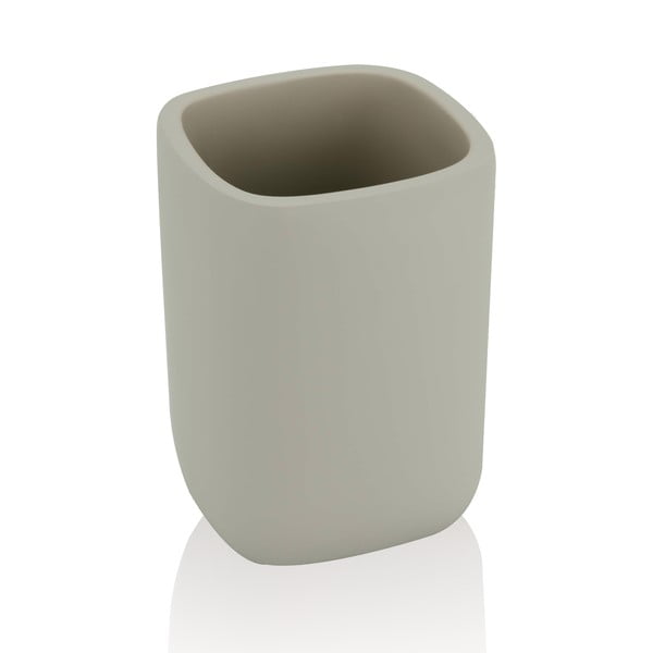 Pilkas keraminis puodelis dantų šepetėliams Elegant - Tomasucci