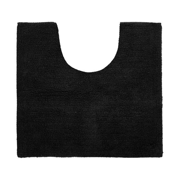 Juodas vonios kambario kilimėlis 50x45 cm Riva - Tiseco Home Studio