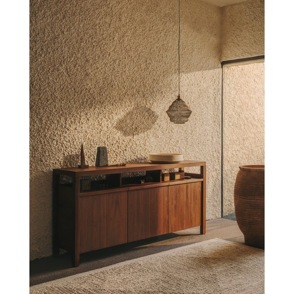 Kabantis šviestuvas auksinės spalvos ø 30 cm su metaliniu gaubtu Sarraco – Kave Home-image-2