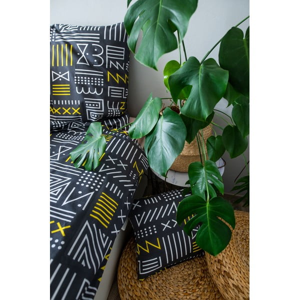 Pilka medvilninė patalynė viengulė lovai 140x200 cm LP Dita Runy - Cotton House-image-1