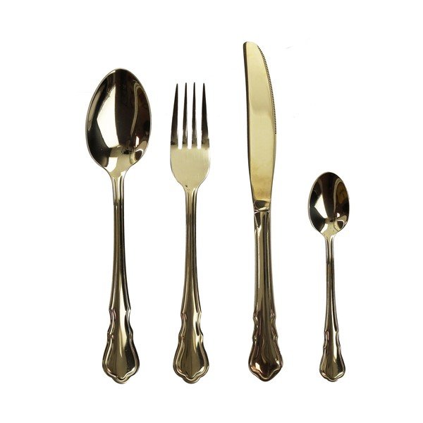 Nerūdijančio plieno stalo įrankiai 16 vnt. aukso spalvos Posate Imperial - Brandani