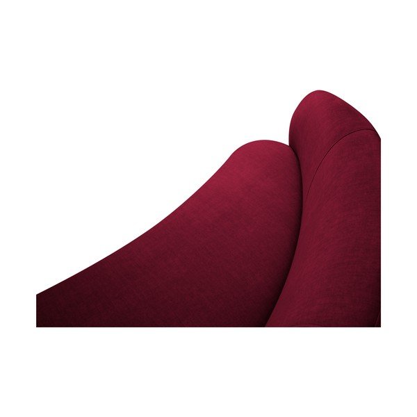 Bordo spalvos sofa su dešiniuoju kampu Mazzini Sofas Debbie, 210 x 79 cm-image-4