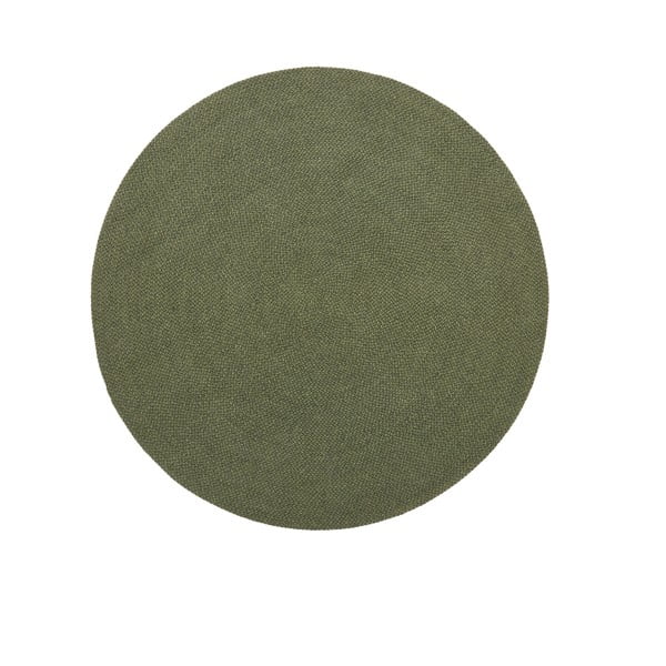 Iš perdirbto pluošto apvalios formos lauko kilimas žalios spalvos ø 200 cm Despas – Kave Home