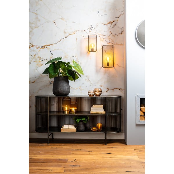 Juodo metalo žema komoda 149x80 cm Yinthe - Light & Living-image-1